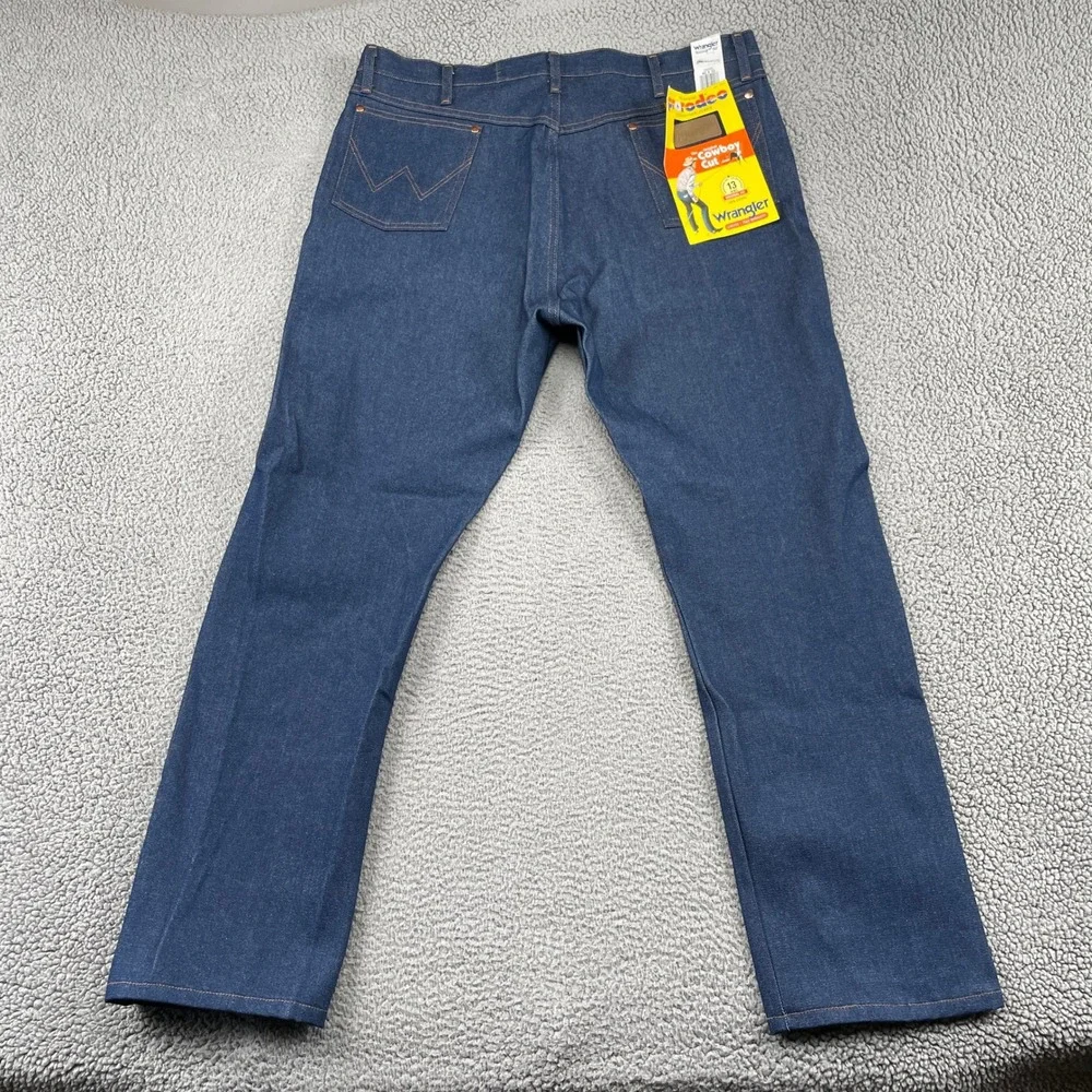 Wrangler Jeans Mens 42x32 Blue Cowboy Cut 13MWZ Original Fit Rigid Denim NWT